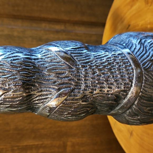 Silver Rabbit Sculpture 12.5" Tall Nice Hare Details - Picture 9 of 14